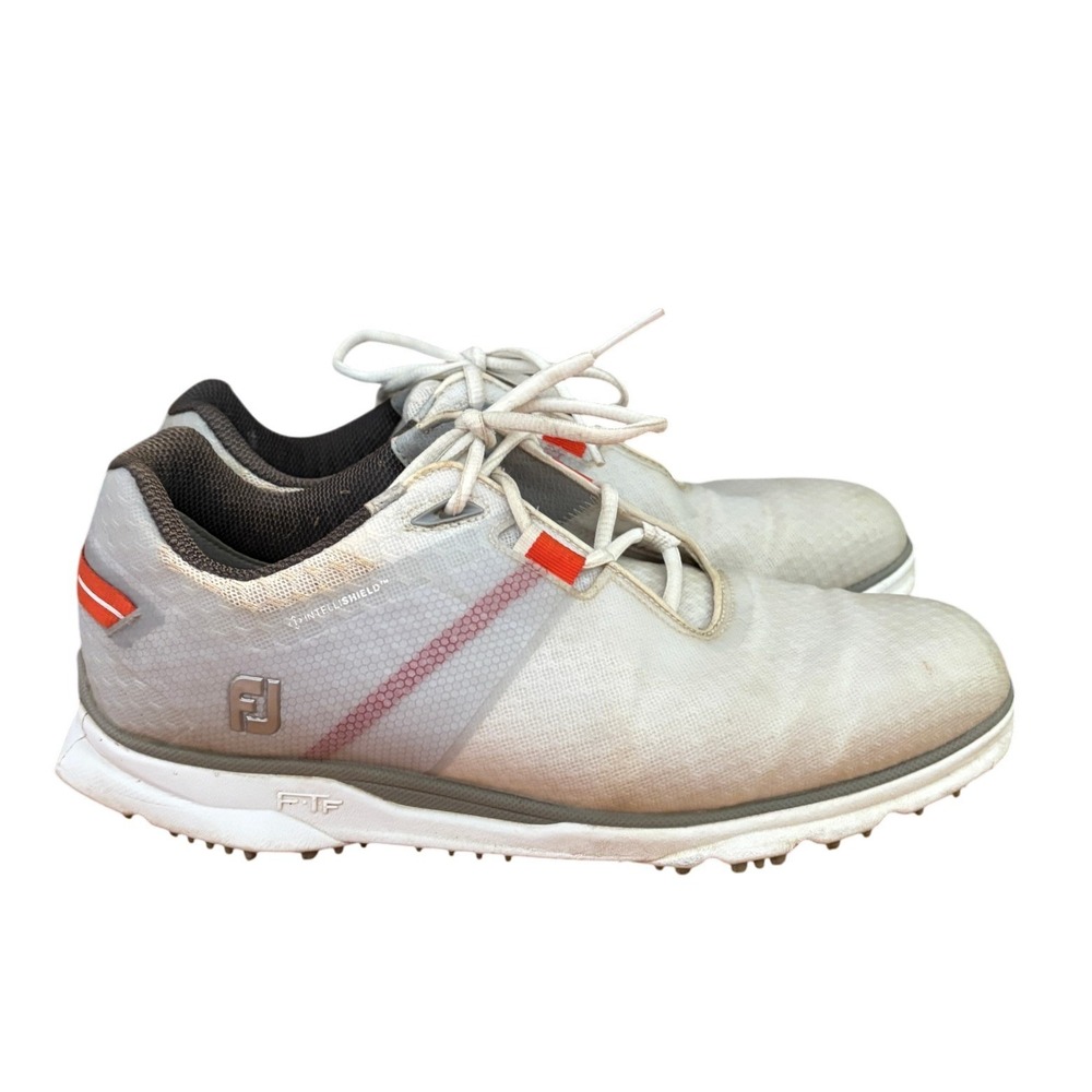 FootJoy Pro SL Mens Golf Shoes Grey White Orange Spikeless 53853 8 M